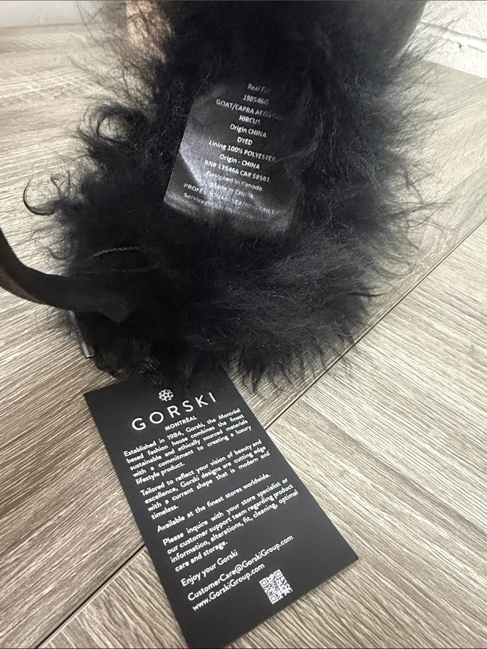 Gorski Cashmere Goat Earmuffs